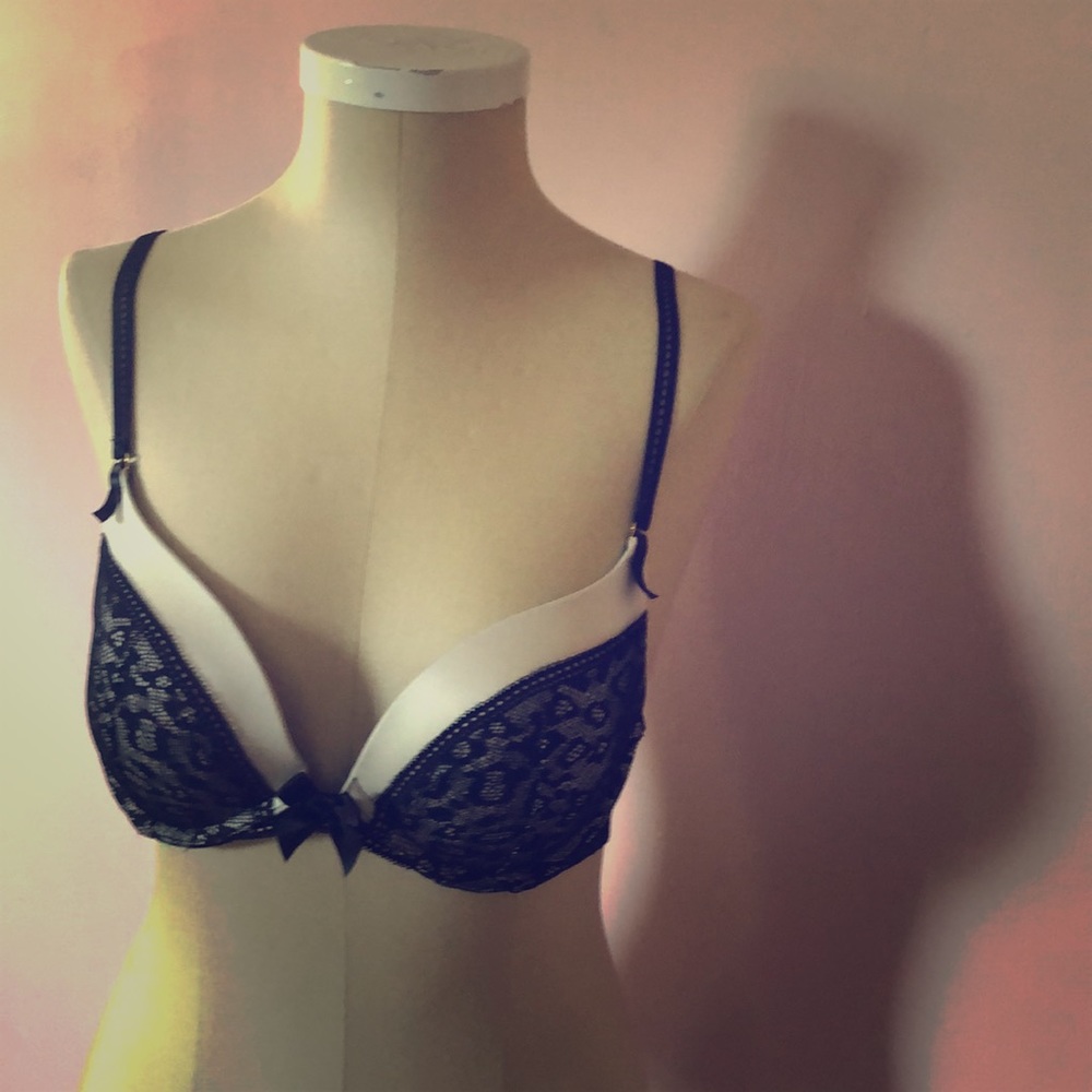VS LEOPARD LACE Plunge PUSH-UP